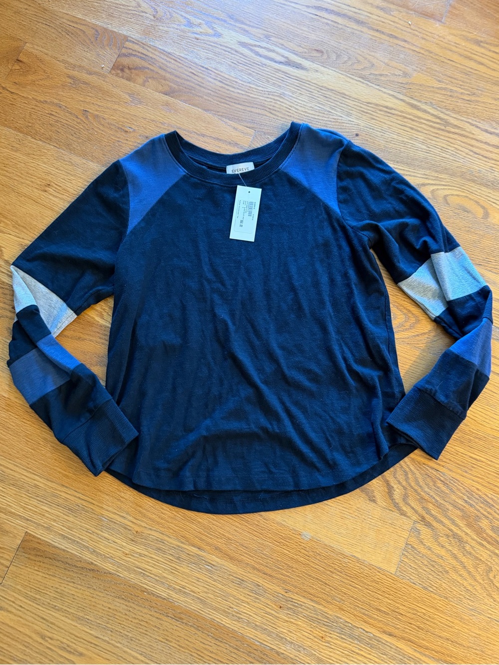 Evereve Long-Sleeve Colorblock Top - NWT